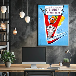 Winter Travel With Deutsche Bundesbahn Poster