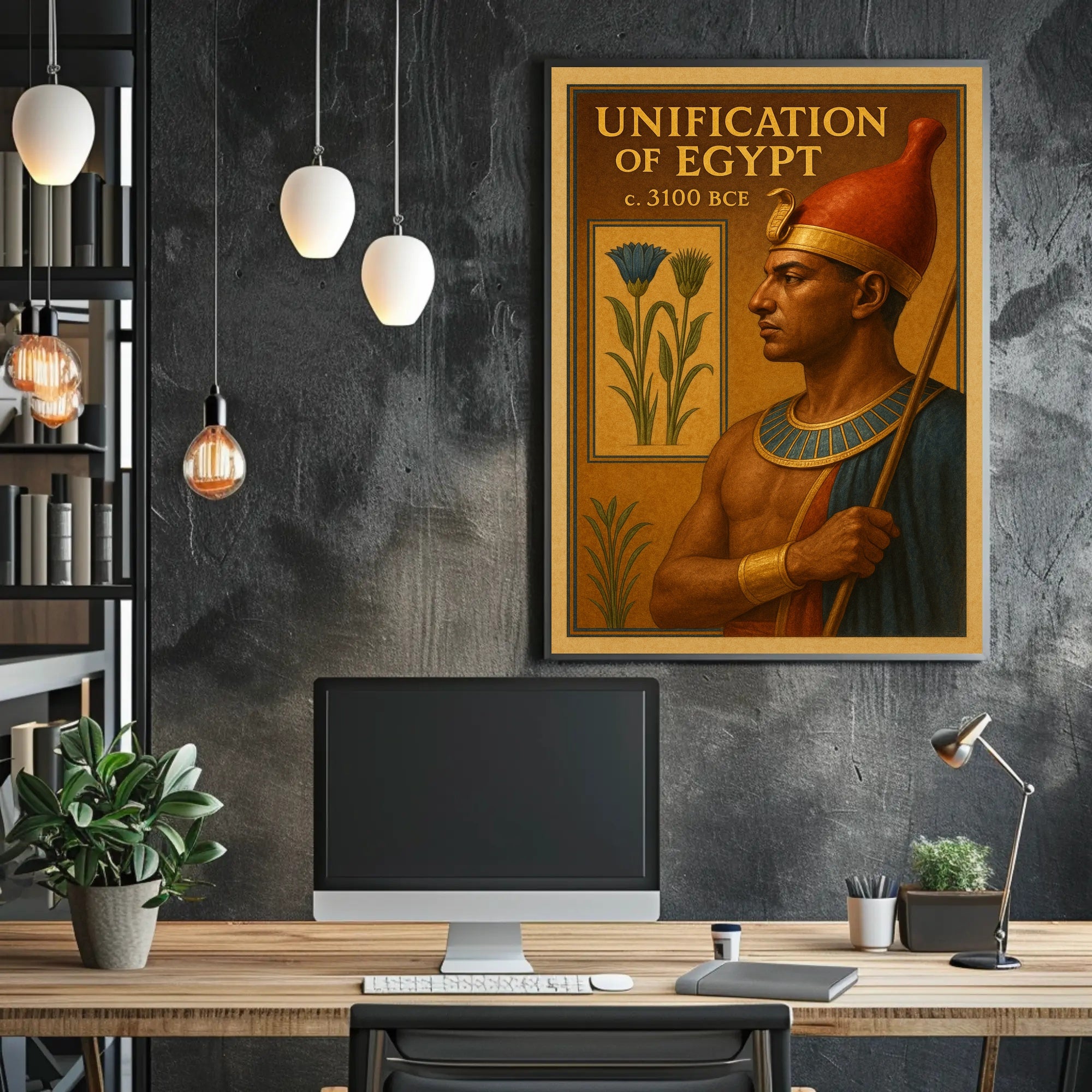 Unification of Egypt c. 3100 BCE Poster PosterGoat