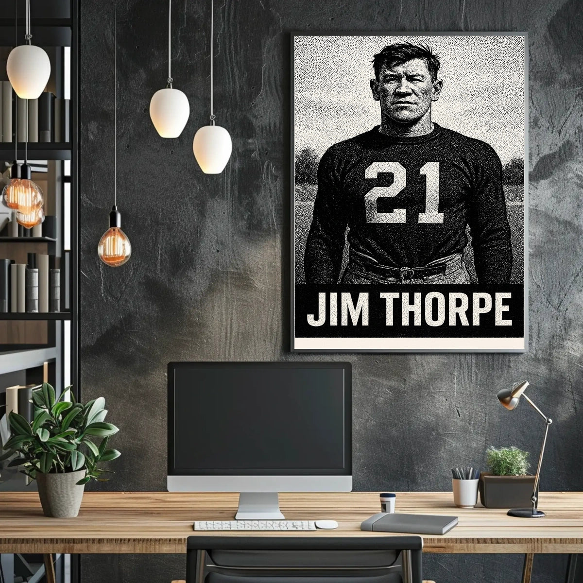 Jim Thorpe Legendary Athlete Poster