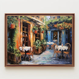 Charming Café Corner Poster