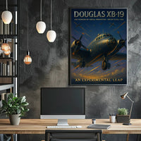 Douglas XB-19 Patriotic Vintage WWII Art Poster PosterGoat