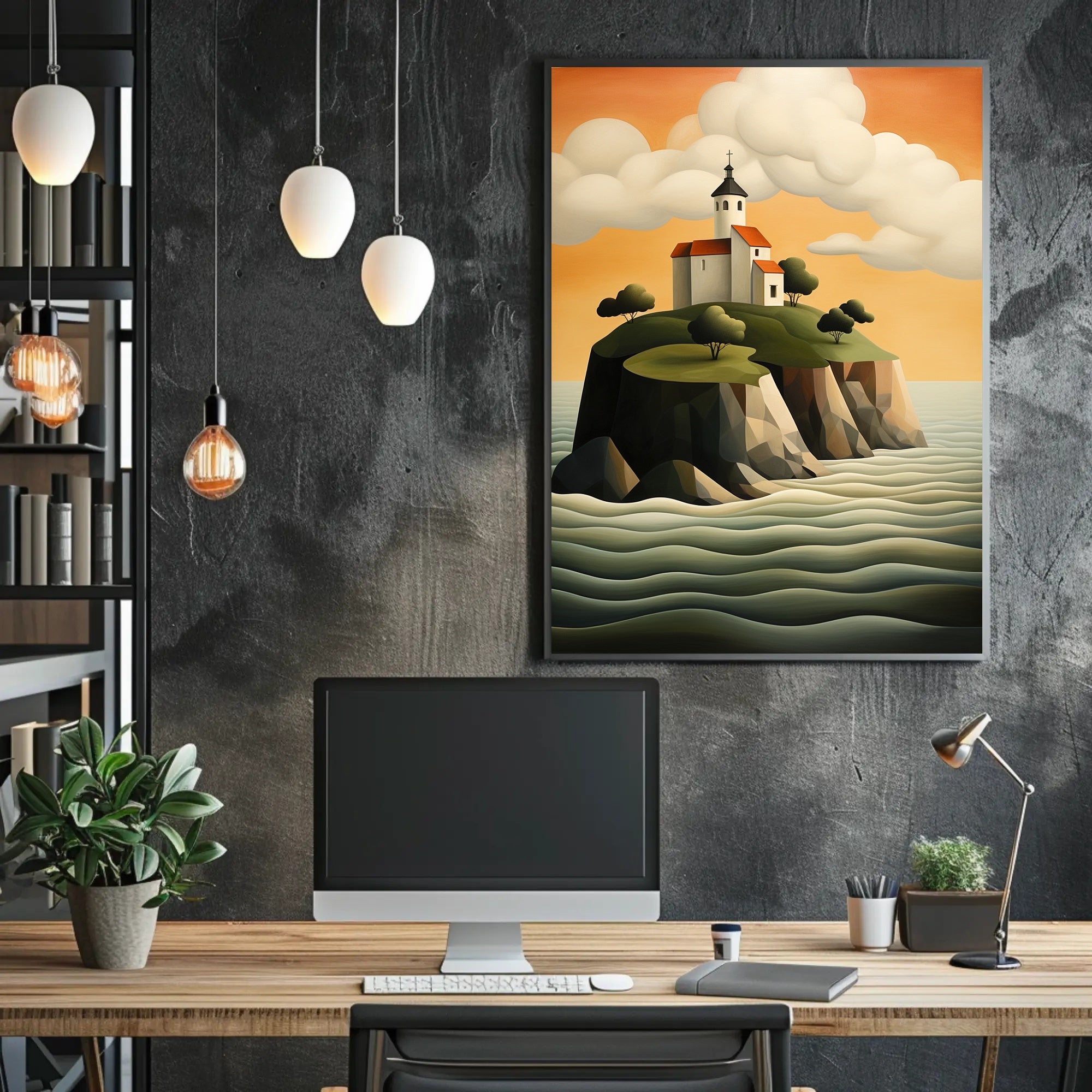 Tranquil Island Sanctuary Poster PosterGoat