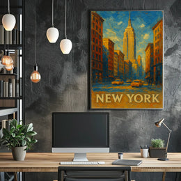 New York Cityscape Poster