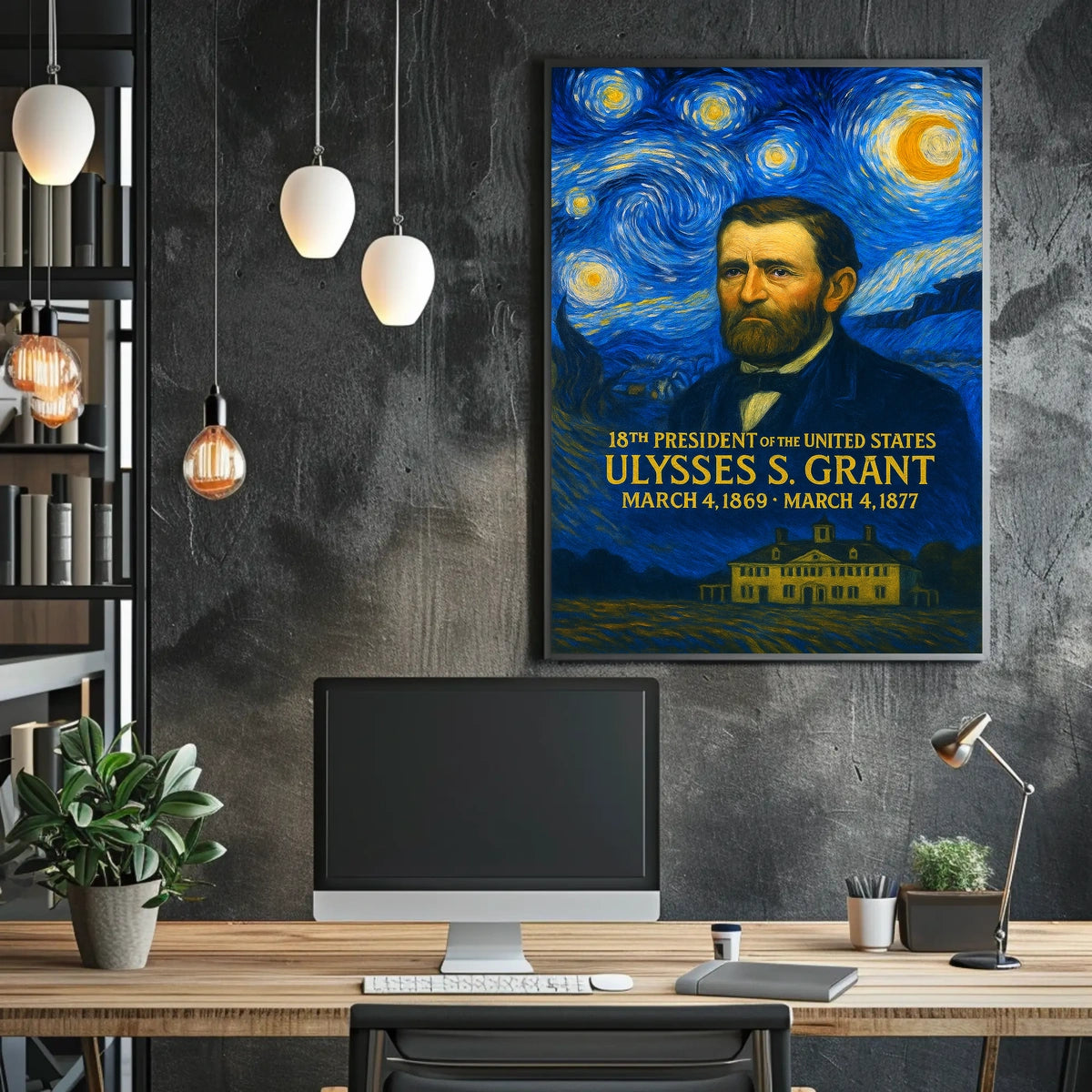 Ulysses S. Grant 18th President of the United States Presidential Masterpiece Series Poster