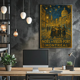 Noël Du Vieux-Port, Montréal Poster