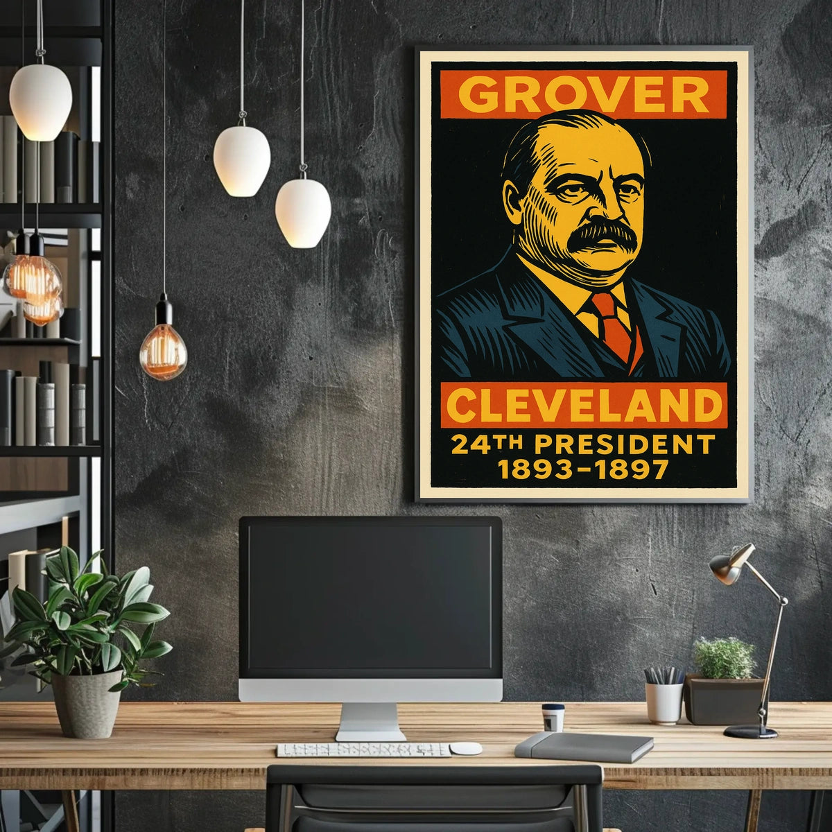 Grover Cleveland 24th President Poster