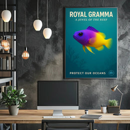 Royal Gramma A Jewel of the Reef Poster PosterGoat