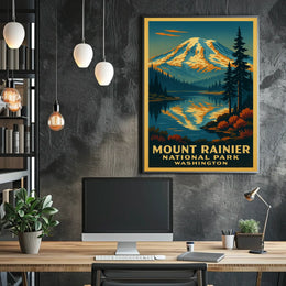 Mount Rainier National Park Poster