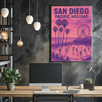 San Diego Pacific Holiday Poster