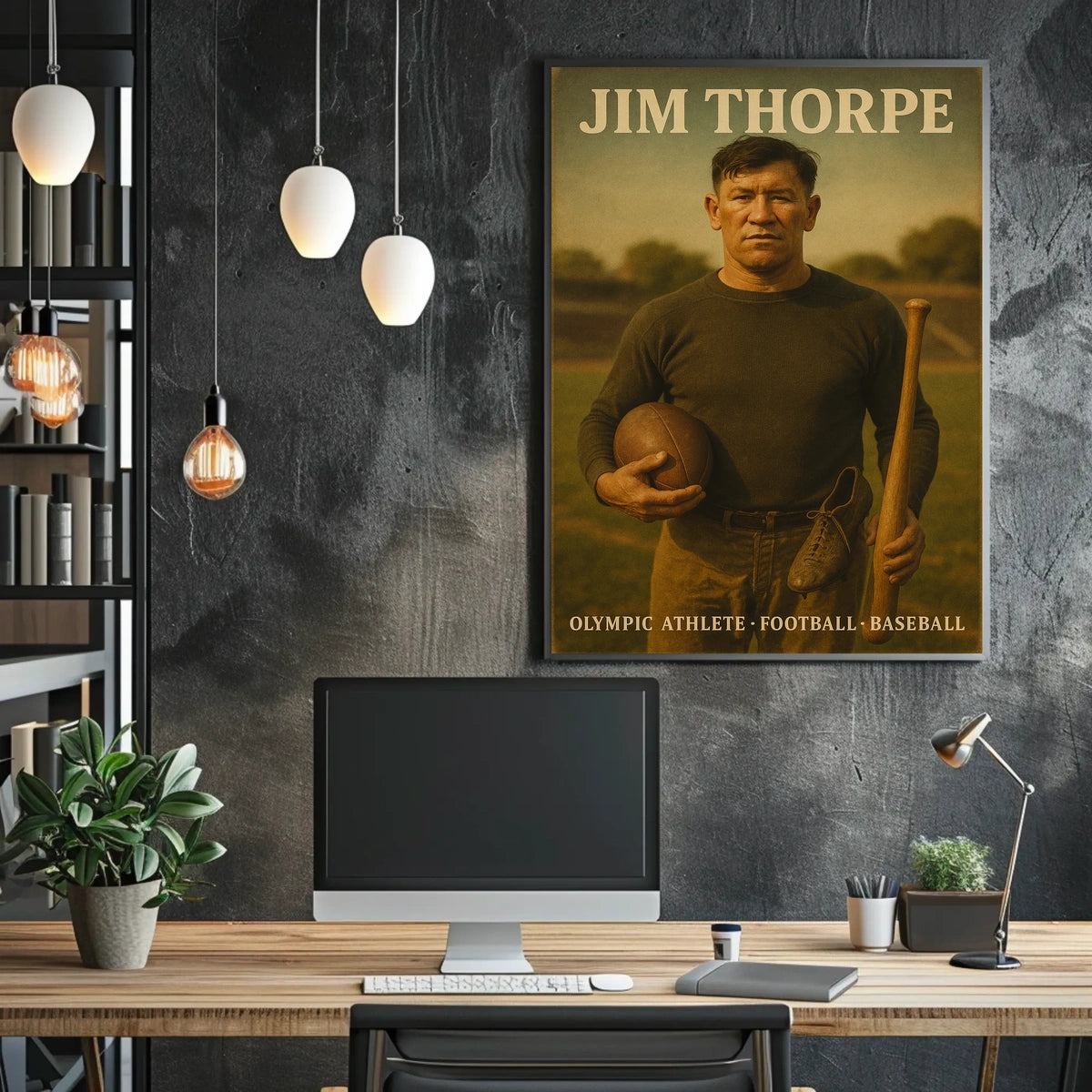 Jim Thorpe Olympic Athlete Poster