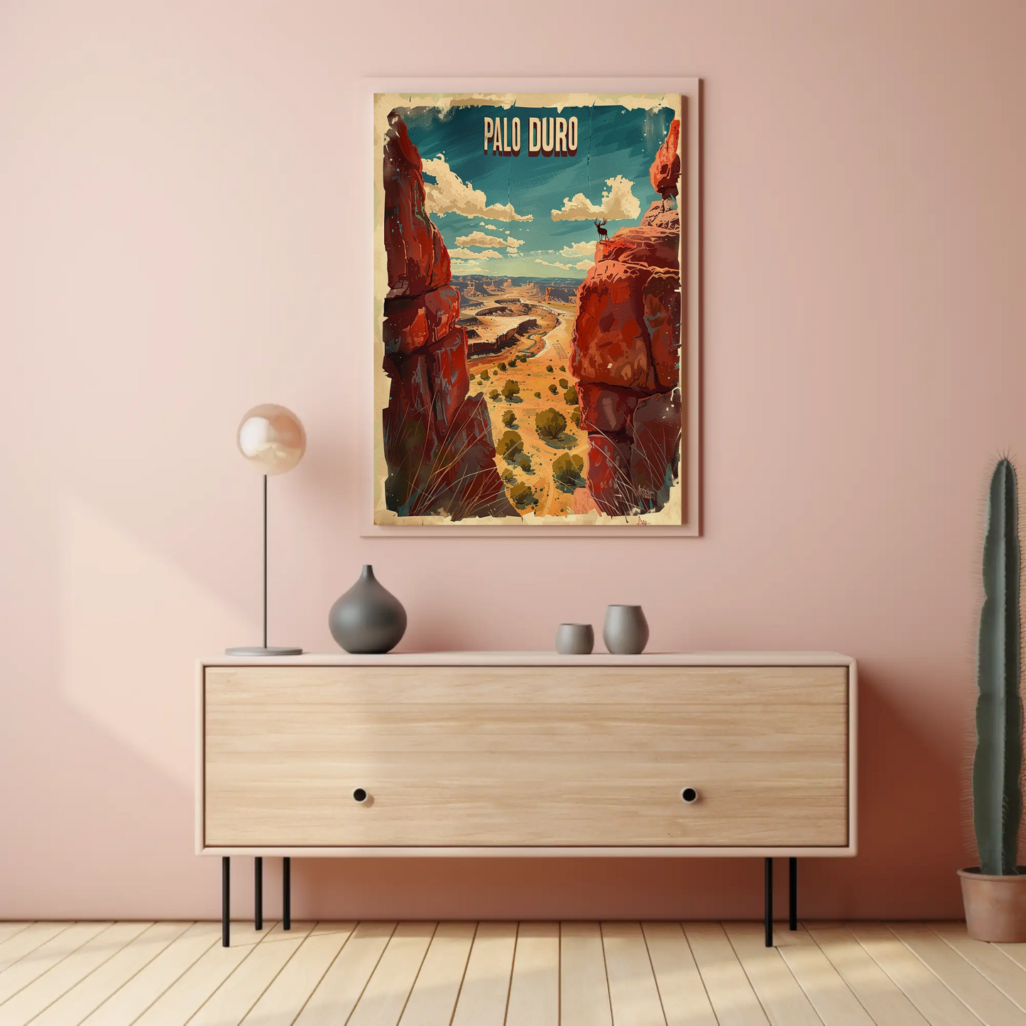 Palo Duro Canyon Texas Landscape Travel Poster