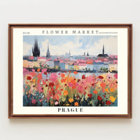 Prague Flower Market Vibrance Urban Or Cityscape Poster