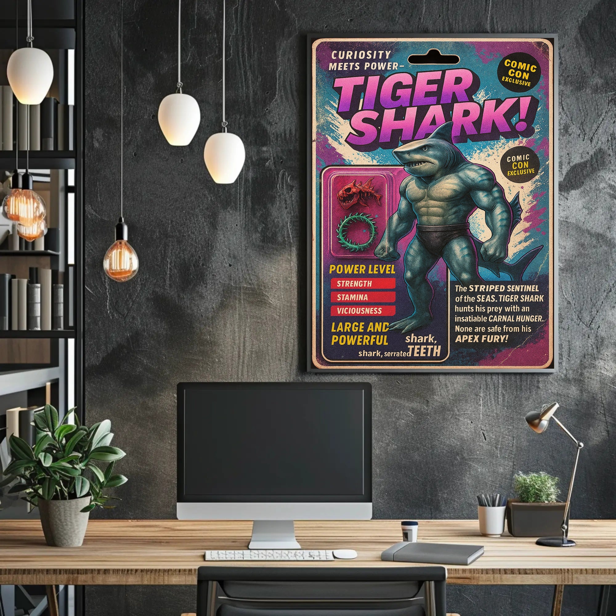 Tiger Shark Comic Con Exclusive Poster PosterGoat