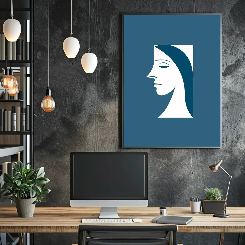 Vintage-Inspired Abstract Art Poster