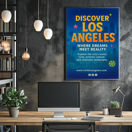 Discover Los Angeles Wall Art Print PosterGoat