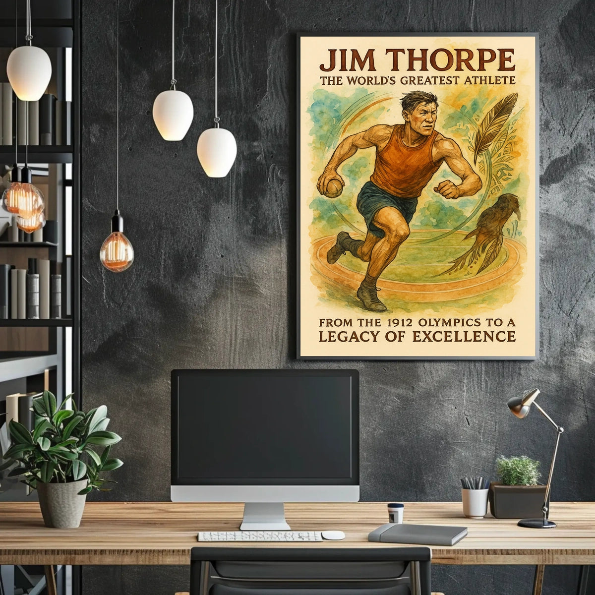 Jim Thorpe Legendary Athlete Jim Thorpe Poster