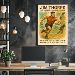 Jim Thorpe Legendary Athlete Jim Thorpe Poster