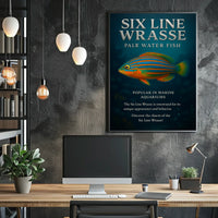 Discover the Six Line Wrasse Poster
