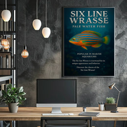 Discover the Six Line Wrasse Poster