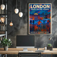 Frost On The Thames Poster