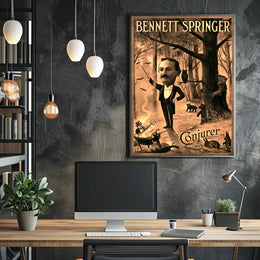 Magical Performance in Enchanted Forest Artistic Poster