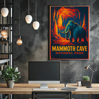Mammoth Cave Vintage Adventure Poster