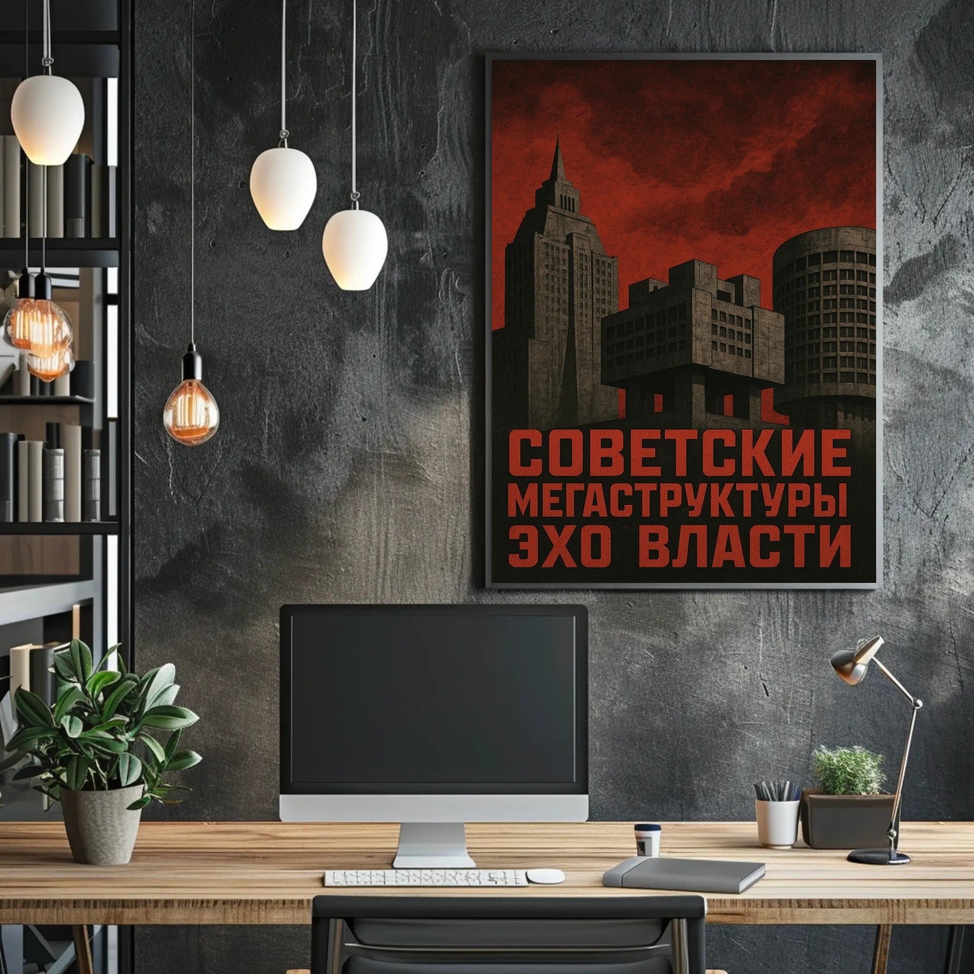 Soviet Megastructures Masterpiece: Political Propaganda Poster