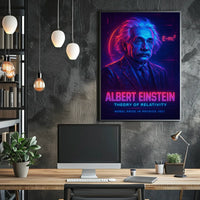 Science Education Albert Einstein Theory Of Relativity Poster