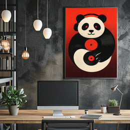 Panda Dj Vibes Poster