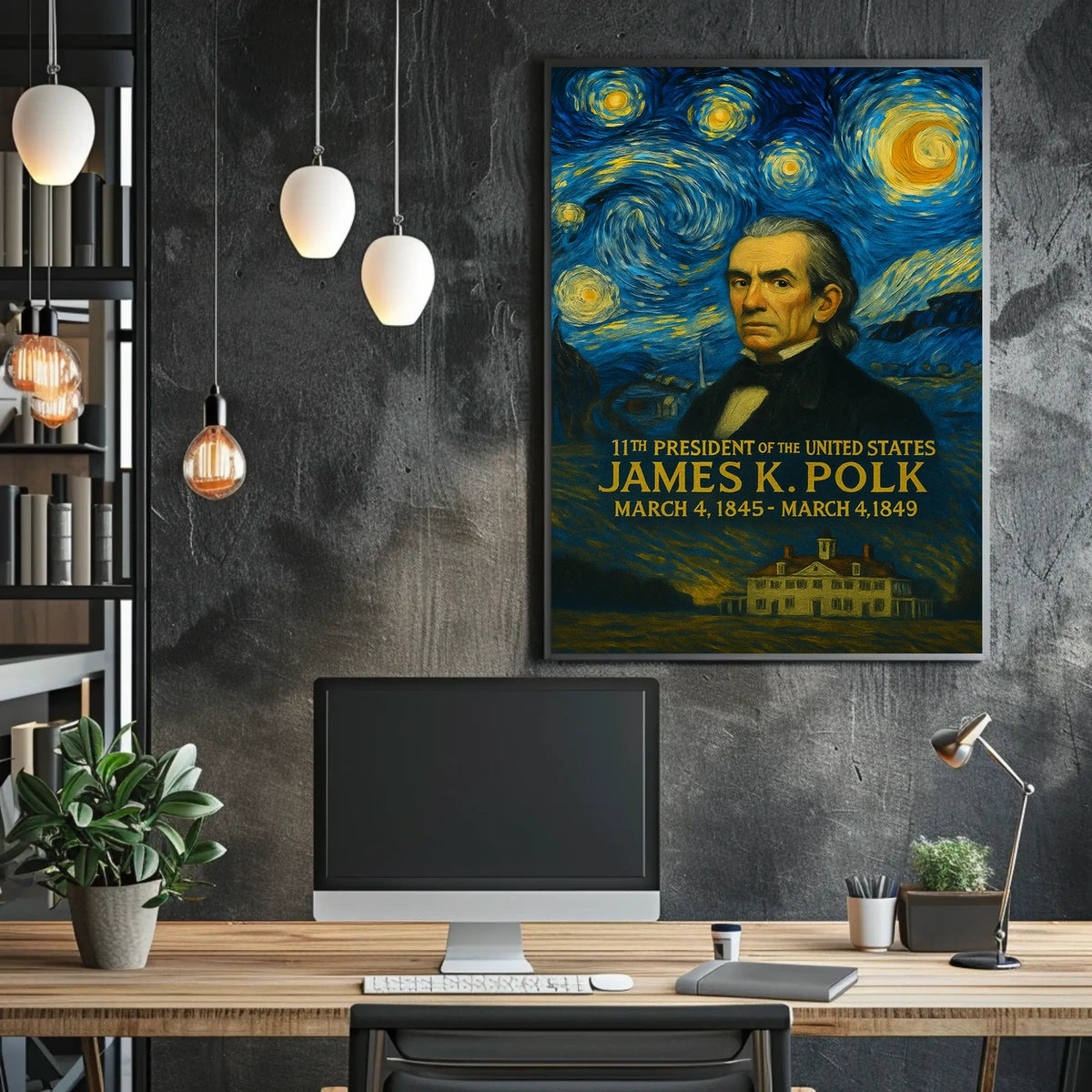 James K. Polk 11th President Poster