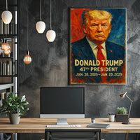 Trump Patriotic Visionary Statesman Poster