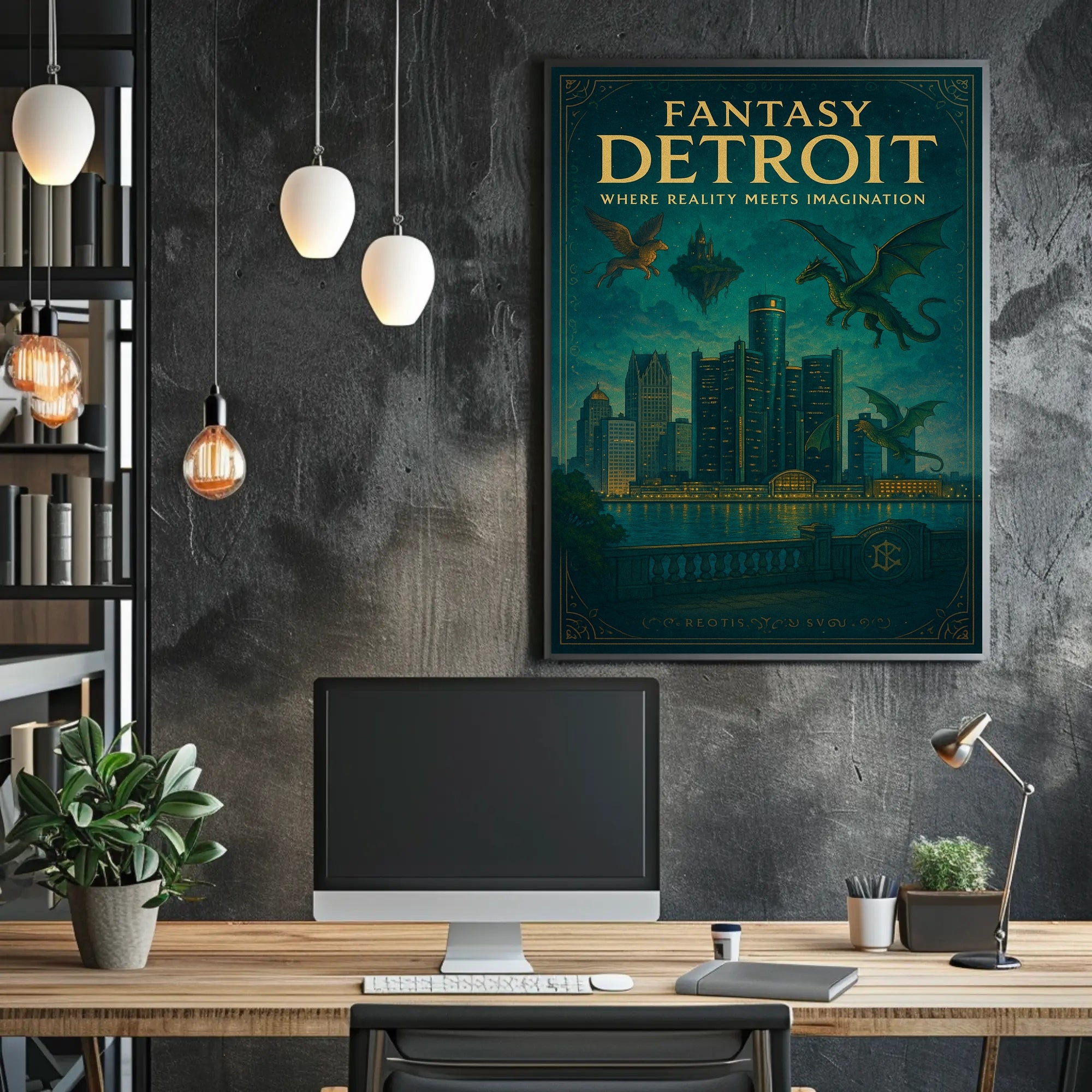 Fantasy Detroit Poster