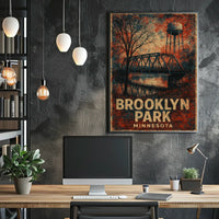 Brooklyn Park Minnesota Urban Photography Poster