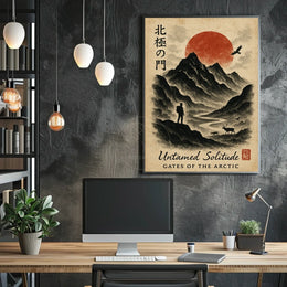 Serene Arctic Wilderness Vintage Travel Poster