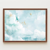 Dreamy Skies and Hot Air Balloons Poster PosterGoat
