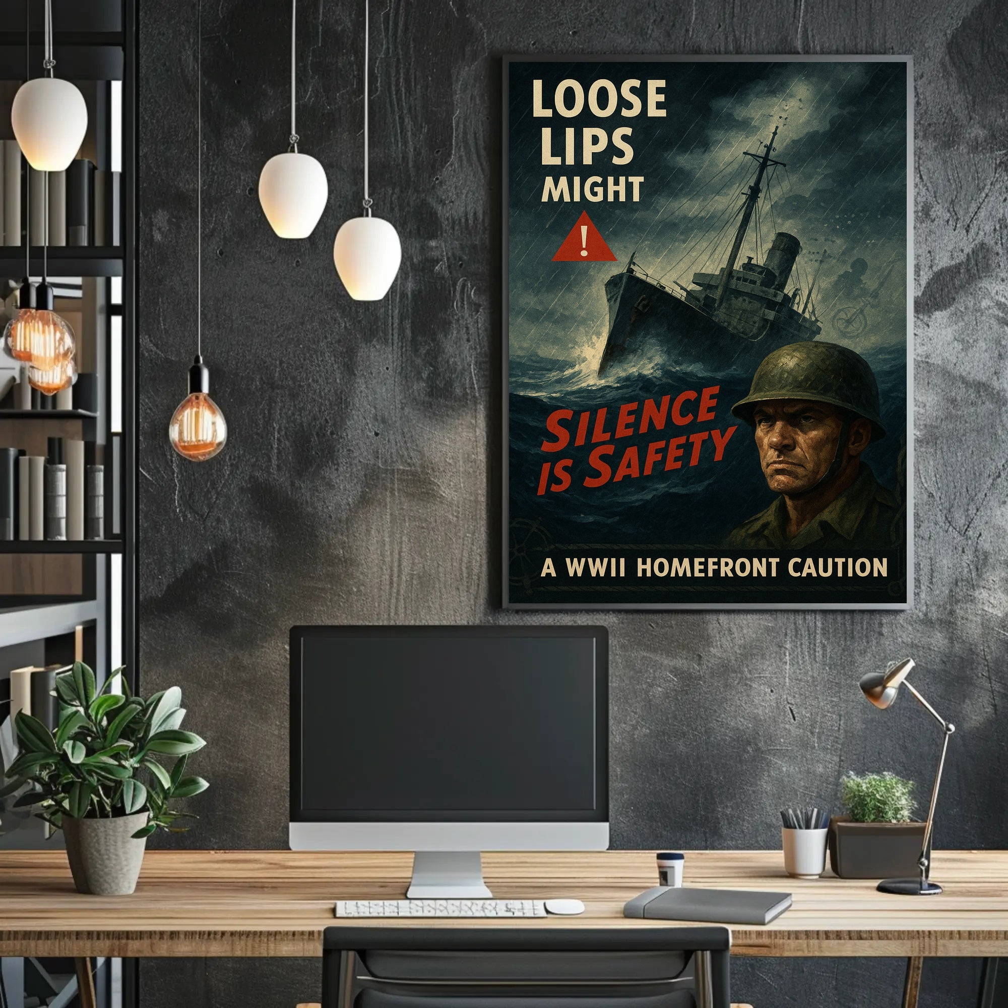 WWII Homefront Warning Poster
