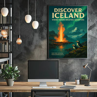 Discover Iceland Adventure Poster Art Print PosterGoat