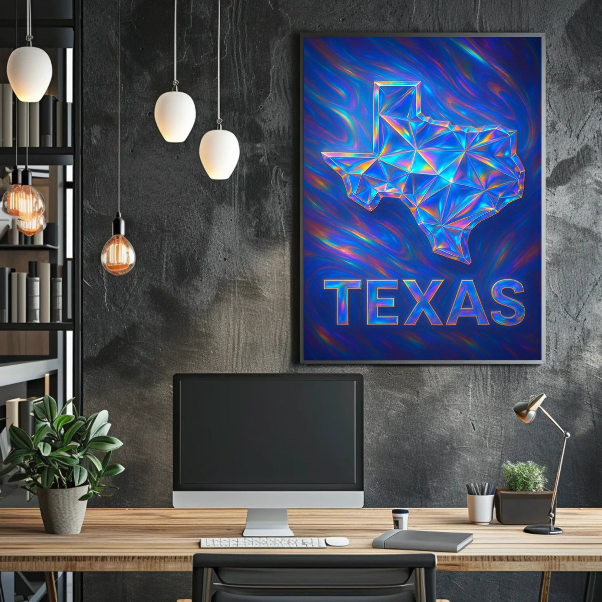 Texas In Prism Poster