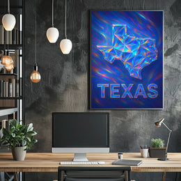 Texas In Prism Poster