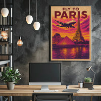 Fly To Paris Poster