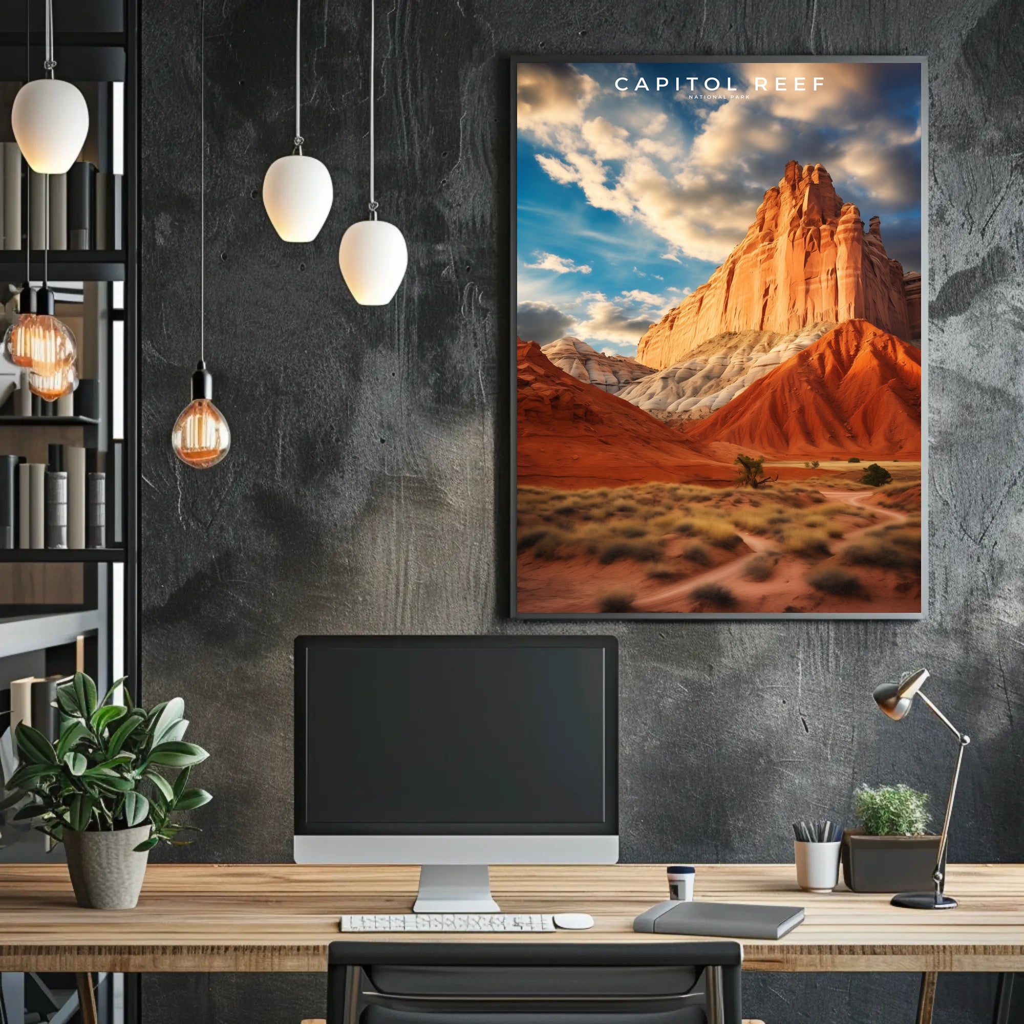 Capitol Reef Majestic Landscape Poster Print