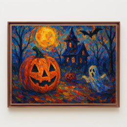 Halloween Night Fantasy Gothic Wanderlust Poster