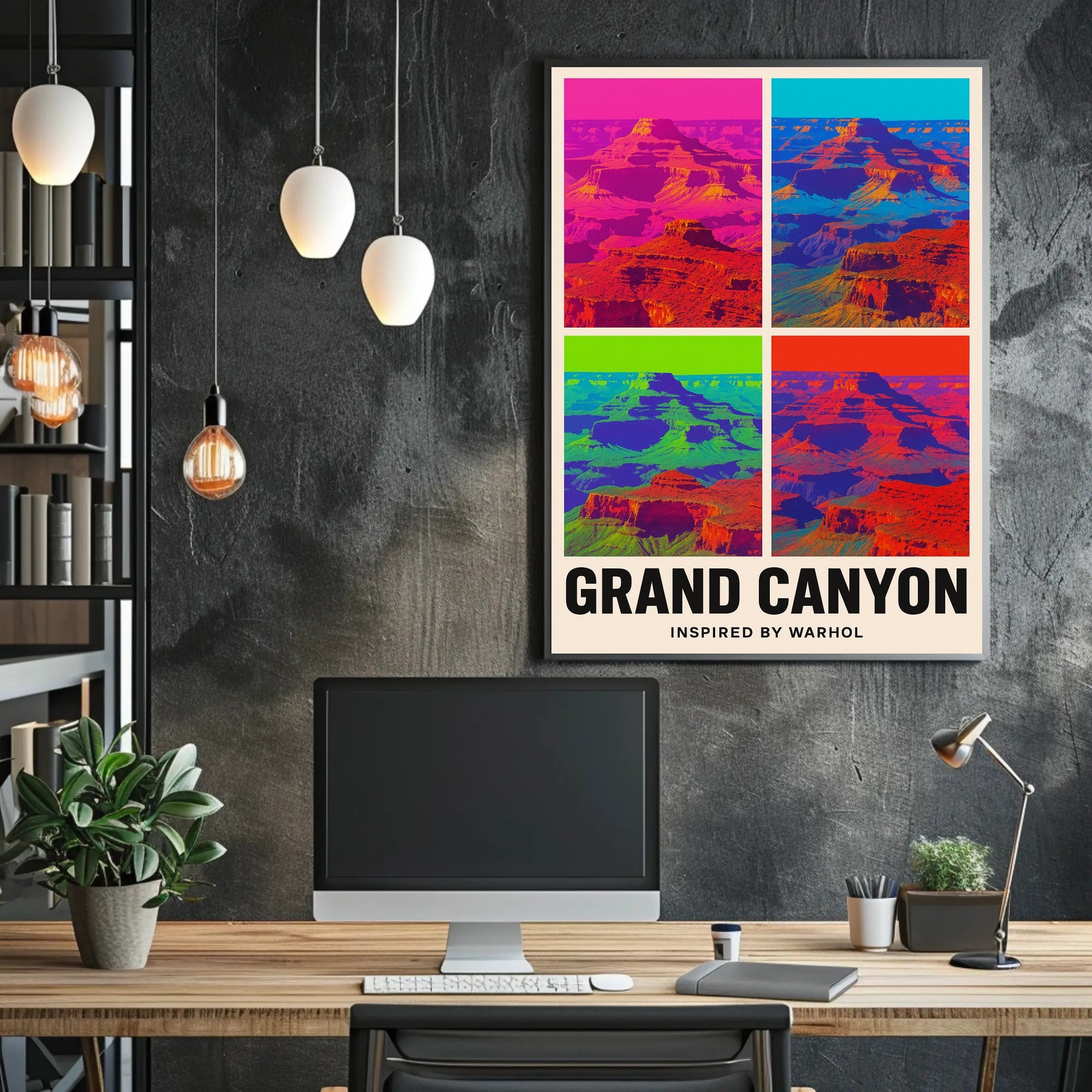 Grand Canyon Pop Art Masterpiece: National Park Poster PosterGoat
