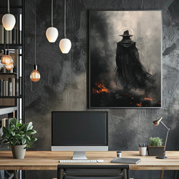 The Enigmatic Wanderer Art Print Poster for Home Decor and Travel Enthusiasts PosterGoat