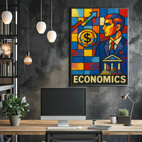Economics in Vibrant Colors Poster