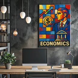 Economics in Vibrant Colors Poster