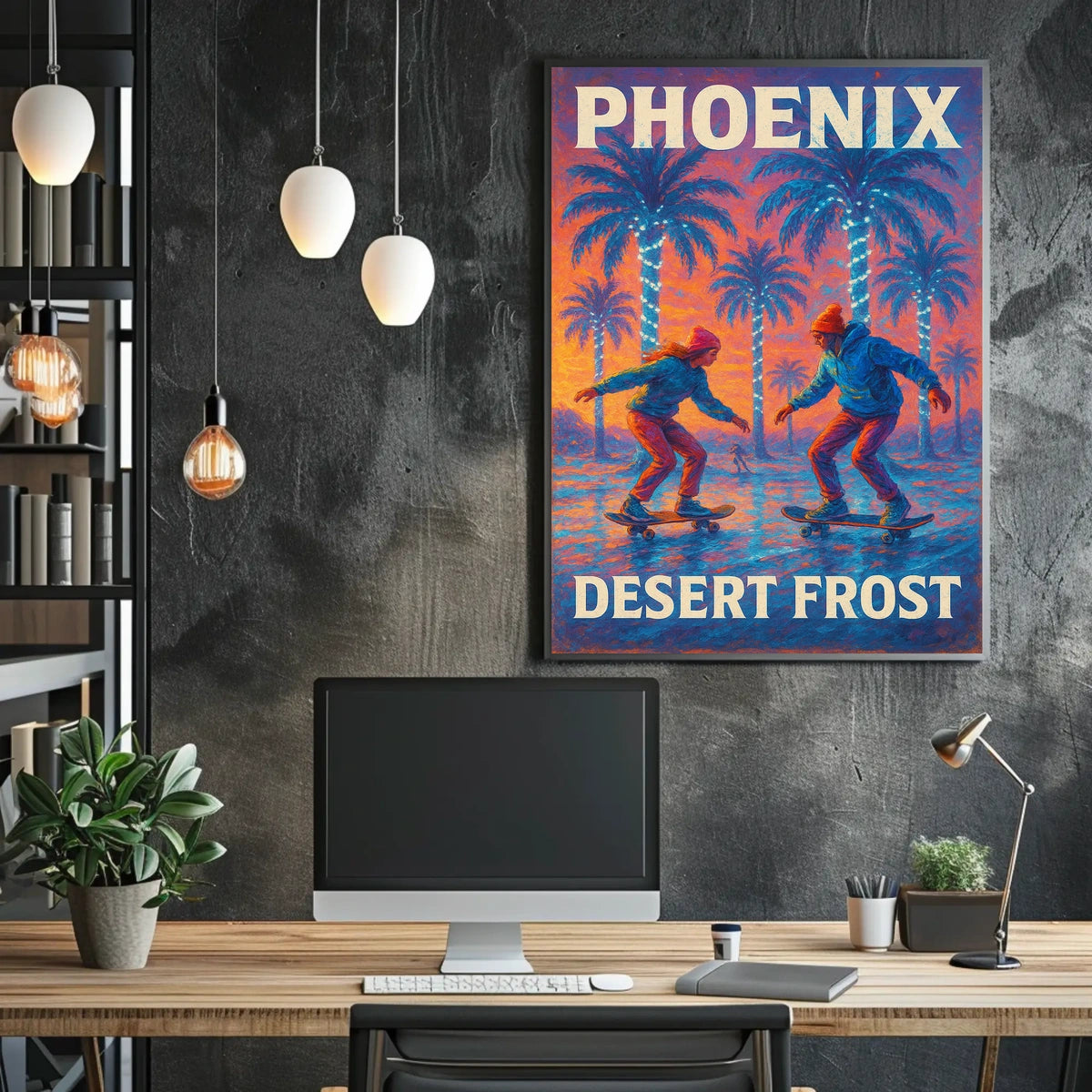 Phoenix Desert Frost Poster