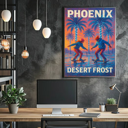 Phoenix Desert Frost Poster