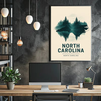 North Carolina Nature Reflection Poster