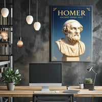 Homer Ancient Greek Poet Poster PosterGoat